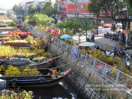 Binh Dong Floating Market on Tet Holiday (HCMC, Viet Nam)
